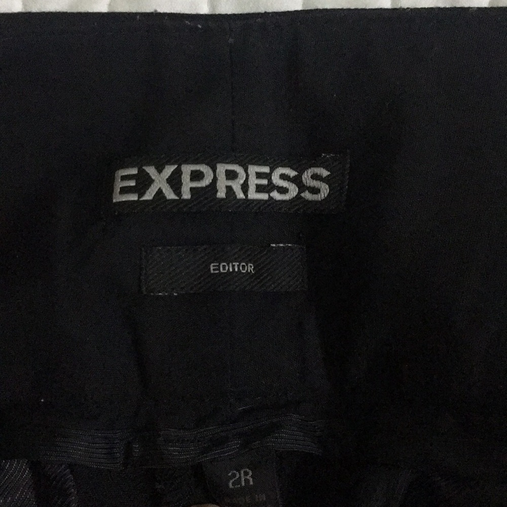 Express Editor black Dress Pants size 2 Like New